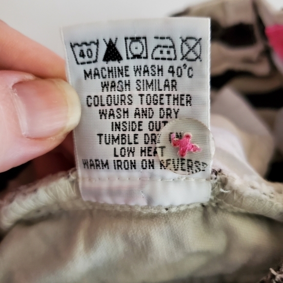 K1240 * Mini Boden Girls Zebra Animal Print Bootcut Pants Black White 3 Years - Picture 5 of 5